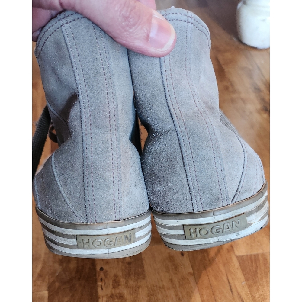Hogan Men High-Top Suede Sneakers - Picture 5 of 6